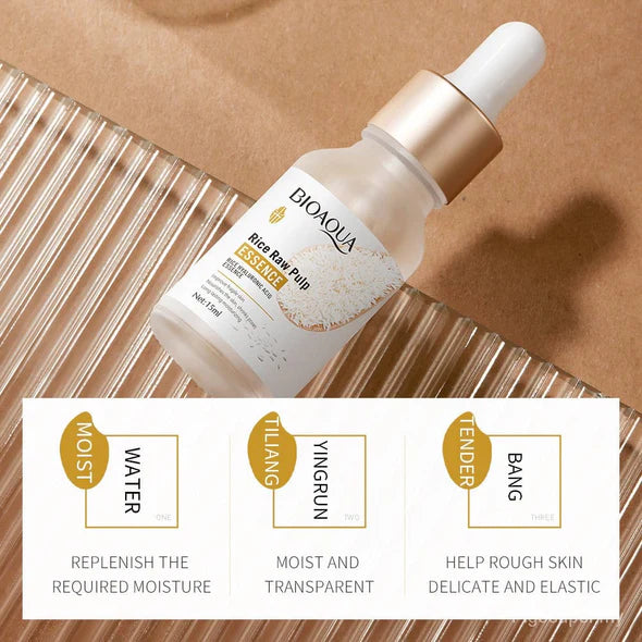 Bioaoua Hyaluronic Acid Rice Raw Pulp Essence Face Serum